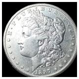 1887 Silver Morgan Dollar CLOSELY UNCIRCULATED
