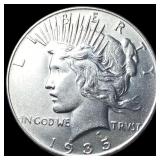 1935 Silver Peace Dollar  CHOICE AU