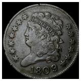 1809 Classic Head Half Cent NEARLY  UNCIRCULATED