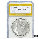 1888 Morgan Silver Dollar PGA MS64