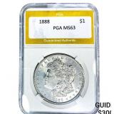 1888 Morgan Silver Dollar PGA MS63