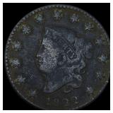 1822 Coronet Head Large Cent LIGHTLY  CIRCULATED