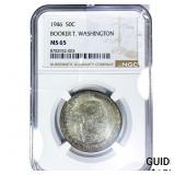1946 Booker T Half Dollar NGC MS65