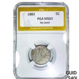 1883 Liberty Victory Nickel PGA MS63 No Cents