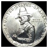 1920 Silver Pilgrim Tercentenary Half Dollar  UNC