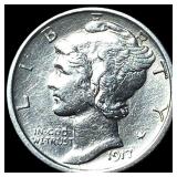 1917 Mercury Dime CLOSELY UNCIRCULATED