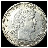 1915 Barber Silver Quarter CLOSELY UNCIRCULATED