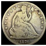 1876 Seated Liberty Half Dollar NICELY CIRCULATED