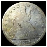 1875 Seated Liberty Half Dollar NICELY CIRCULATED