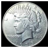 1935 Silver Peace Dollar NEARLY UNCIRCULATED