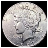 1927 Silver Peace Dollar CLOSELY UNCIRCULATED