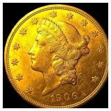 1906 Liberty Head $20 Double Eagle  UNCIRCULATED