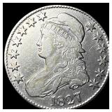 1827 Capped Bust Half Dollar NEARLY  UNCIRCULATED