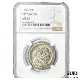 1936 Gettysburg Half Dollar NGC MS65