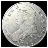 1820 Capped Bust Half Dollar CLOSELY  UNCIRCULATE