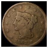 1842 Braided Hair Large Cent NICELY CIRCULATED
