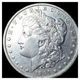 1891-O Silver Morgan Dollar  NEARLY UNCIRCULATED