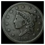 1838 Coronet Head Large Cent LIGHTLY  CIRCULATED