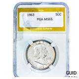 1963 Franklin Half Dollar PGA MS65