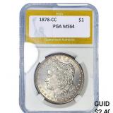 1878-CC Morgan Silver Dollar PGA MS64