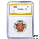 1909 Indian Head Cent PGA MS66 RD