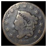 1843 Braided Hair Large Cent NICELY CIRCULATED