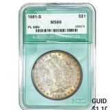 1881-S Morgan Silver Dollar NTC MS66