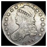 1822 Capped Bust Half Dollar NEARLY UNCIRCULATED