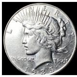 1935 Silver Peace Dollar CHOICE AU