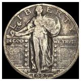 1927-D Silver Standing Liberty Quarter LIGHTLY CIR