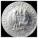 1936 Silver Rhode Island Half Dollar UNCIRCULATED