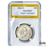 1951-D Booker T Half Dollar PGA MS67