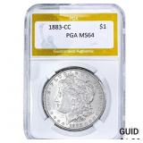 1883-CC Morgan Silver Dollar PGA MS64