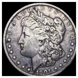 1901 Silver Morgan Dollar NEARLY UNCIRCULATED