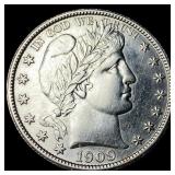 1909 Barber Half Dollar UNCIRCULATED