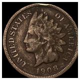 1908-S Indian Head Cent LIGHTLY CIRCULATED
