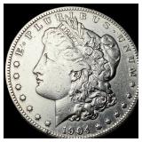 1904-S Silver Morgan Dollar CLOSELY UNCIRCULATED