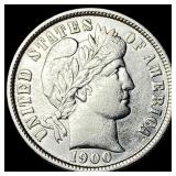 1900 Barber Dime CHOICE AU