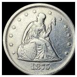 1875-S Silver Twenty Cents CLOSELY UNCIRCULATED