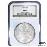 1885 Morgan Silver Dollar NGC MS65