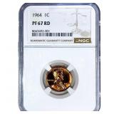 1964 Wheat Cent NGC PF67 RD
