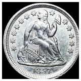 1857 Silver Seated Liberty Dime UNCIRCULATED