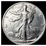 1935-S Silver Walking Liberty Half Dollar UNCIRCUL