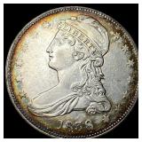1838 Silver Half Dollar (Capped Bust) CLOSELY UNCI