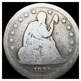 1859 Seated Liberty Quarter NICELY CIRCULATED