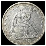 1858 Seated Liberty Half Dollar NEARLY UNCIRCULATE