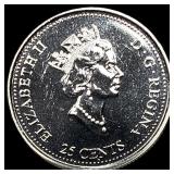 2000 Canada Nickel 25 Cents-Freedom Proof Like