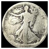 1916-D Silver Walking Liberty Half Dollar NICELY C