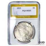 1923 Silver Peace Dollar PGA MS65