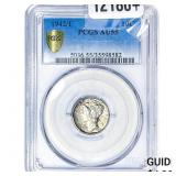 1942/1 Mercury Silver Dime PCGS AU55